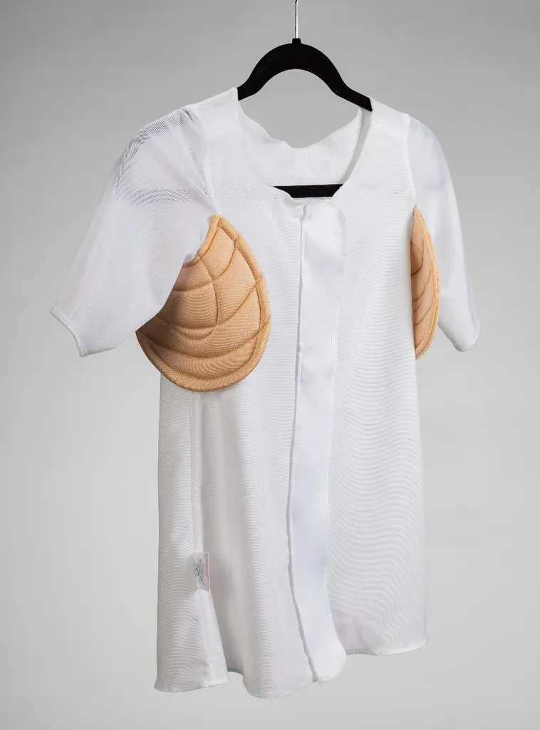 Wear Ease 960 Andrea Compression Shirt with Sleeves and Sewn in Axilla Pads