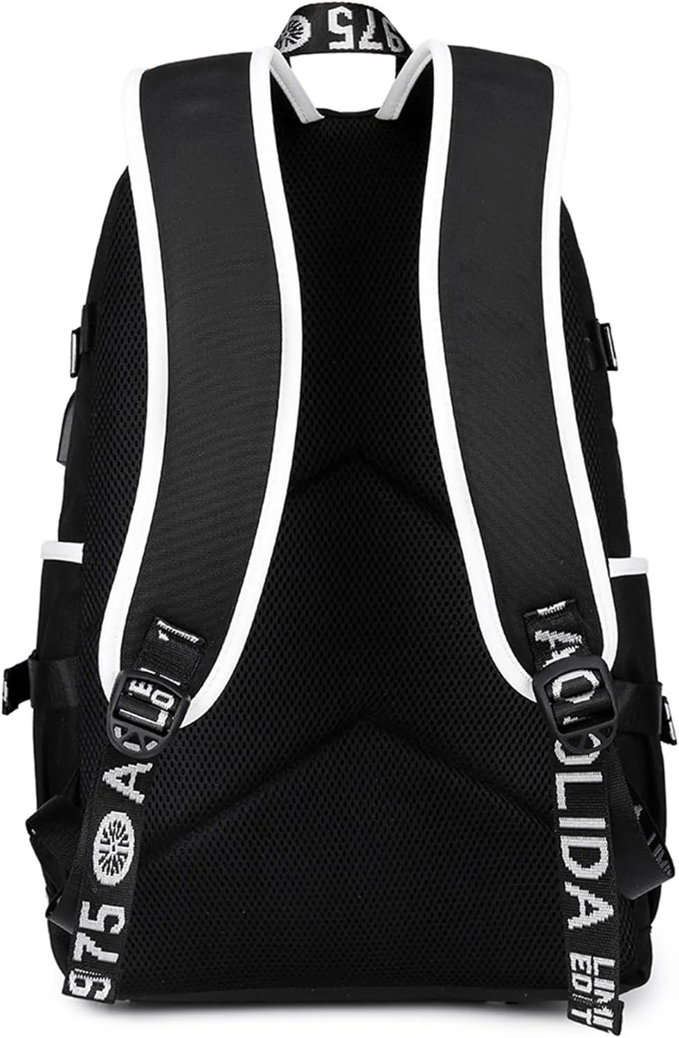 Wear Resistant Backpack with USB Charging Port Lightweight Bookbag Multifunction Laptop Bagpack Classic Knapsack