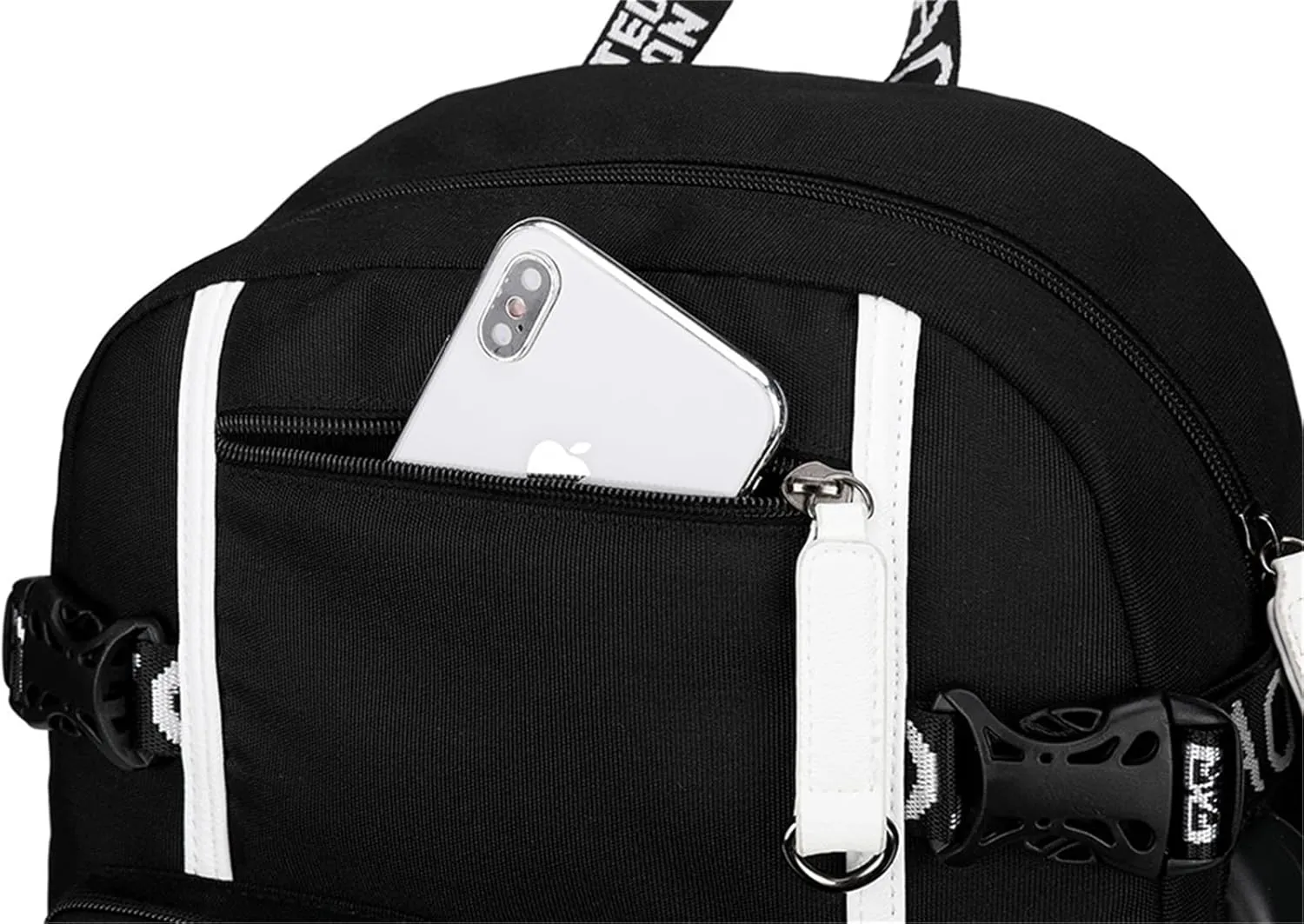 Wear Resistant Backpack with USB Charging Port Lightweight Bookbag Multifunction Laptop Bagpack Classic Knapsack