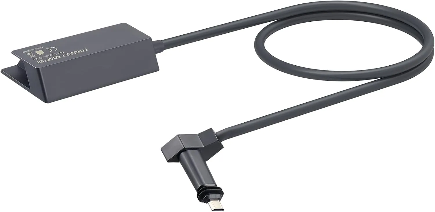 weishan Ethernet Adapter for Starlink Satellite V2 Gen. Rectangular Dish and Router, Gigabit RJ45 LAN Wired Network Adapter, Plug and Play, 3.3ft