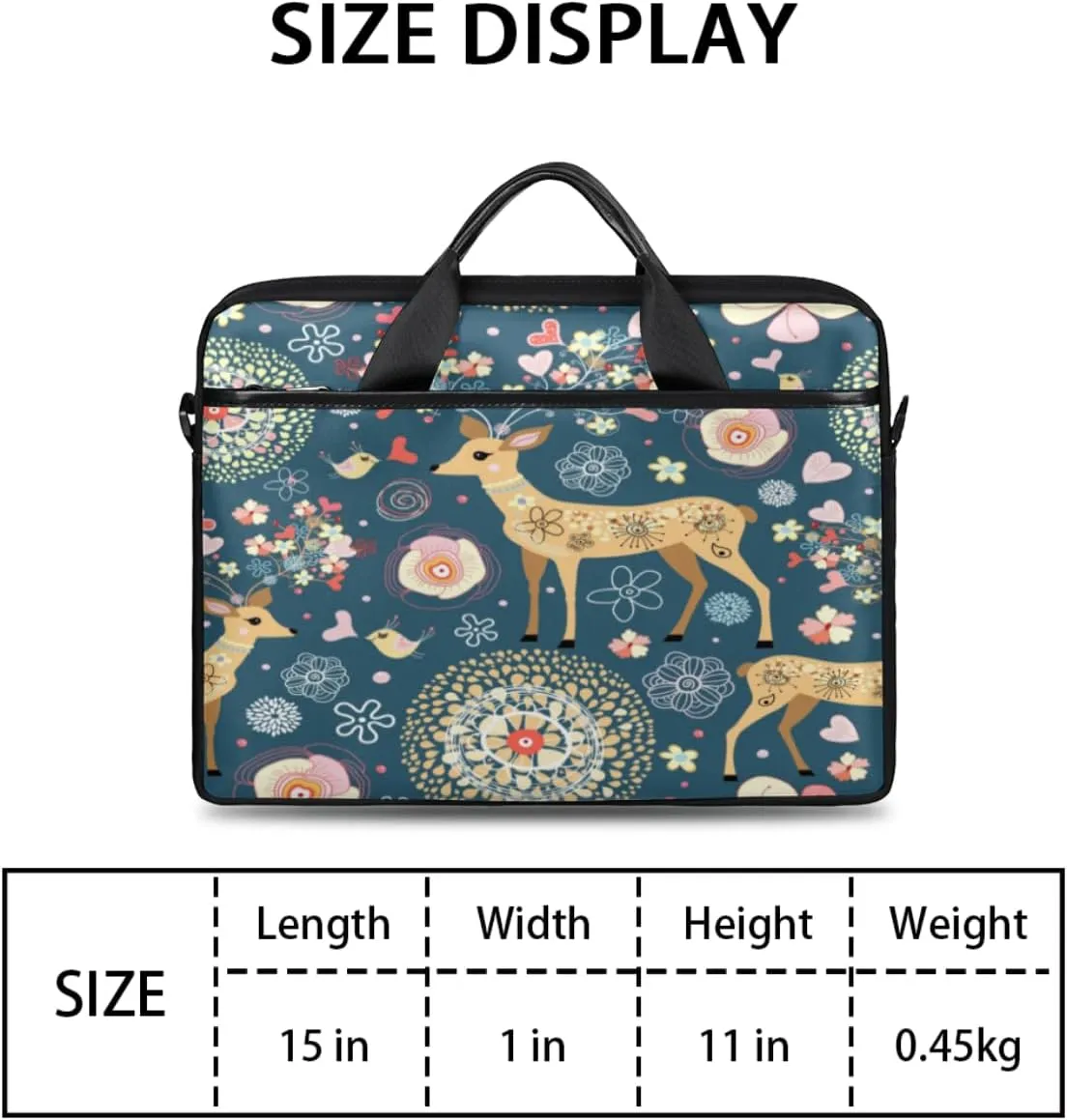 Welsh Corgi Laptop Bag for Women Men 13-15 Inch Computer Briefcase Bag Lightweight Notebook Shoulder Messenger Bag