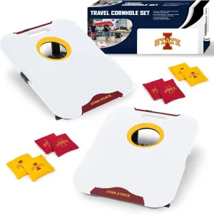Wild Sports NCAA Pro Football All-Weather Cornhole Set - Travel Bean Bag Toss Set Includes 8 Bean Bags