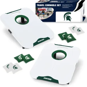 Wild Sports NCAA Pro Football All-Weather Cornhole Set - Travel Bean Bag Toss Set Includes 8 Bean Bags