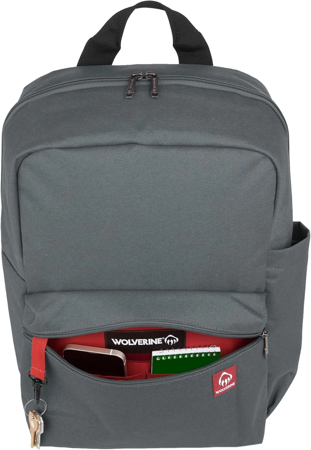 WOLVERINE Lightweight, Water Resistant Rugged Laptop Backpack for Travel or Work, Classic-Grey, 24L