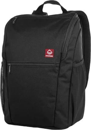 WOLVERINE Lightweight, Water Resistant Rugged Laptop Backpack for Travel or Work, Top Loader-Black, 25L