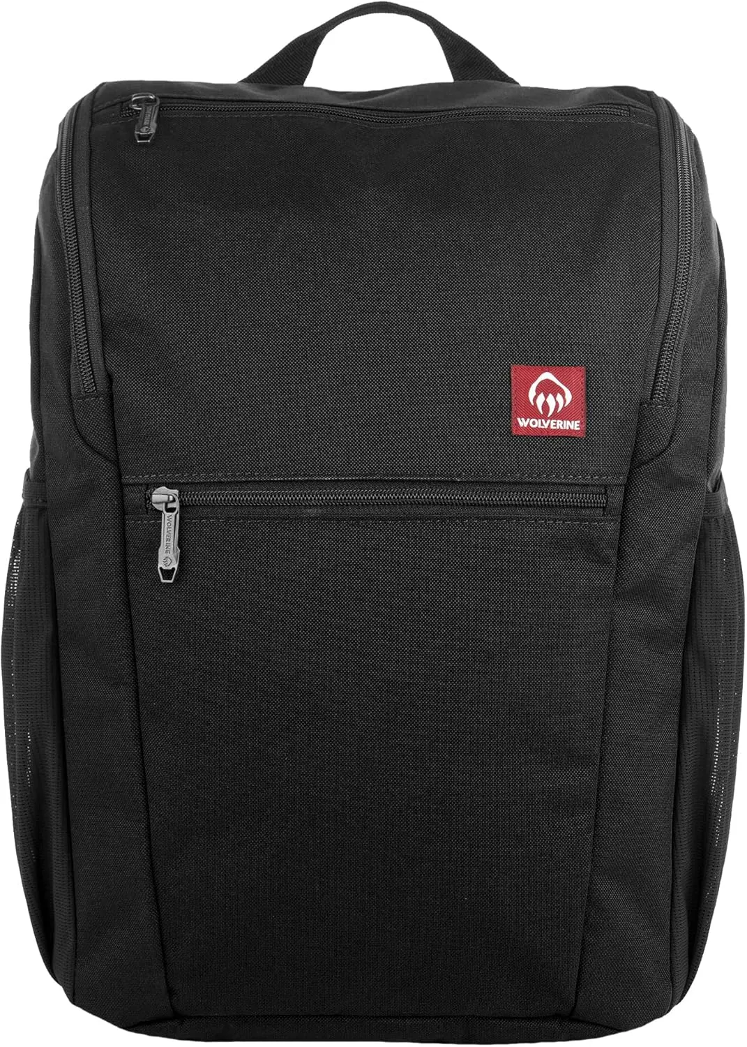 WOLVERINE Lightweight, Water Resistant Rugged Laptop Backpack for Travel or Work, Top Loader-Black, 25L