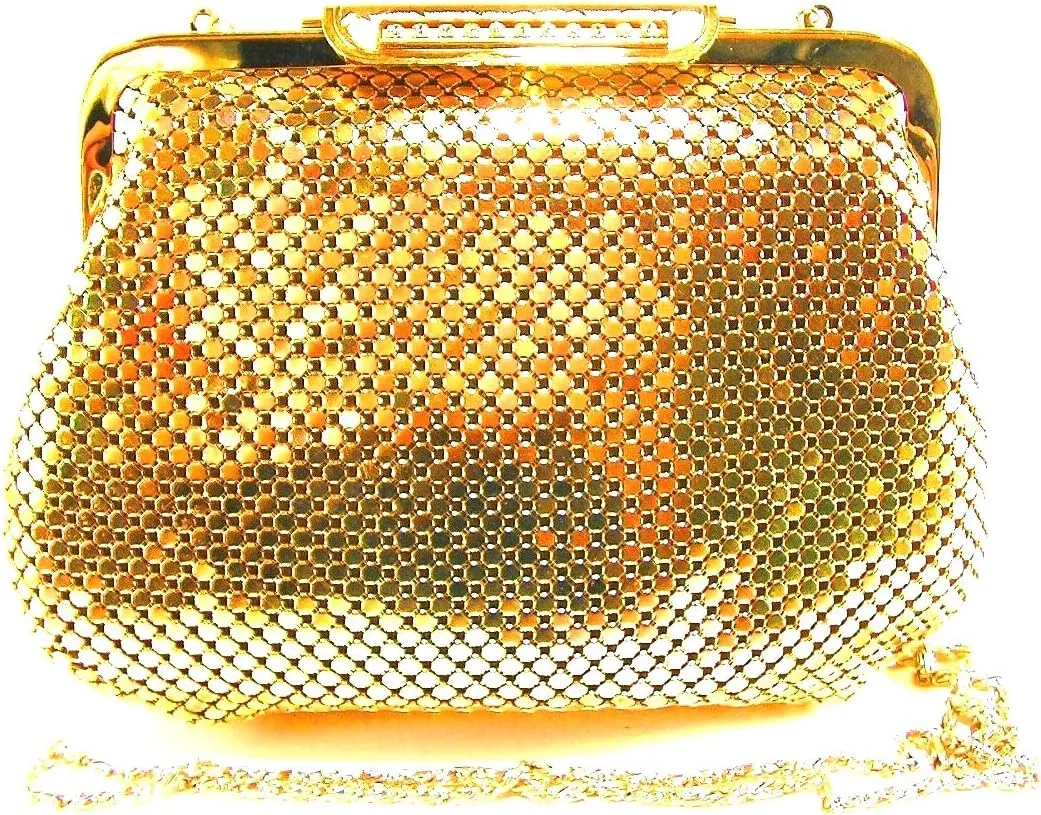 Womens clutch metal mesh evening purse bag for Cocktail Party Prom Wedding Banquet