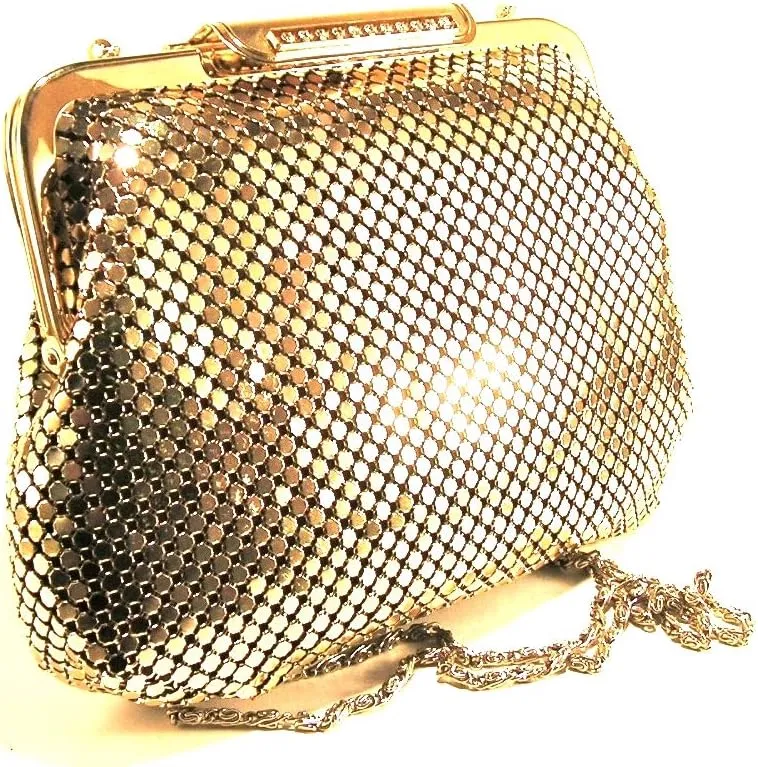 Womens clutch metal mesh evening purse bag for Cocktail Party Prom Wedding Banquet