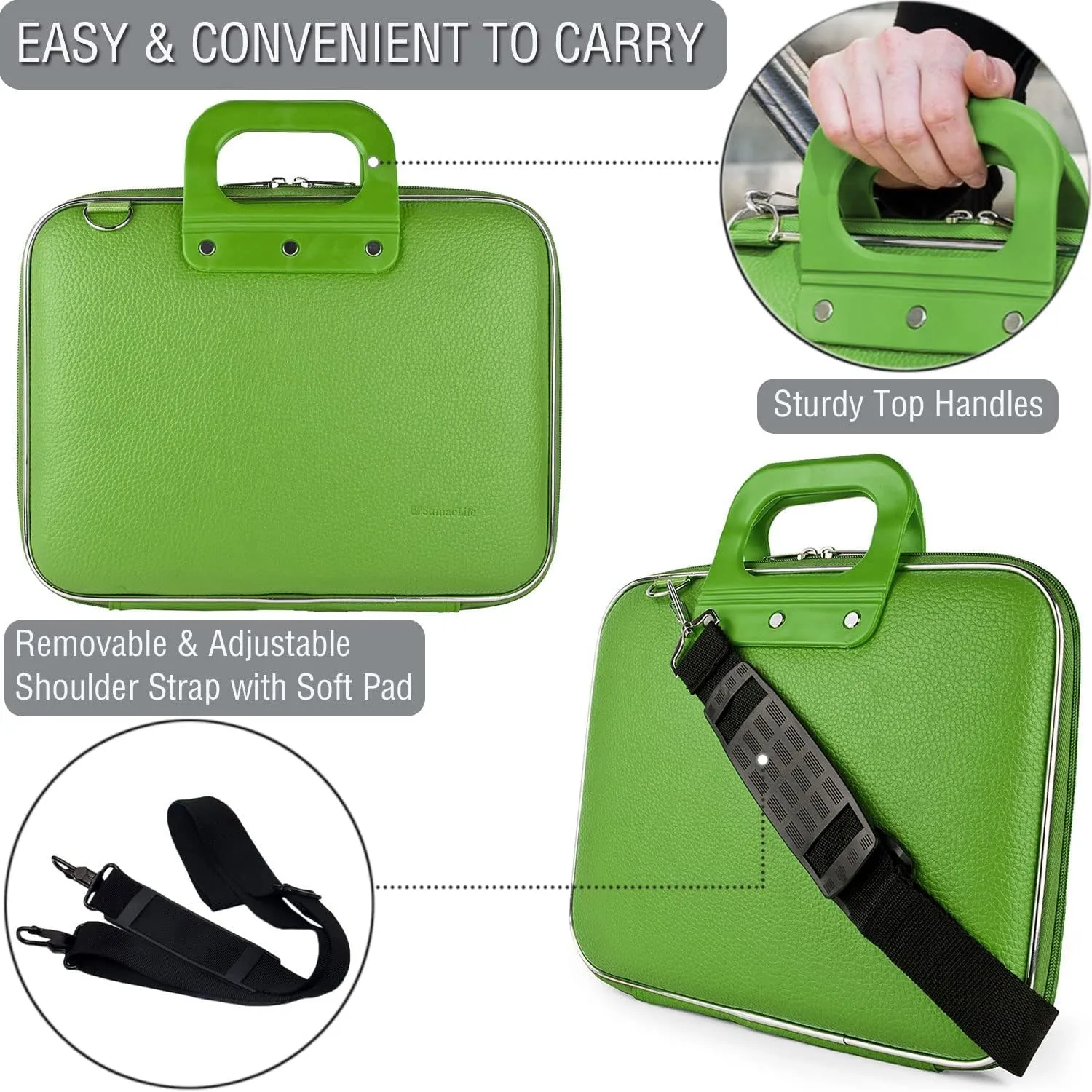 Womens Laptop Shoulder Bag Briefcase 14 Inch for MacBook Pro 14/Air 13/Pro 13, Surface Laptop 7, ThinkPad X1 Carbon, ZenBook 14