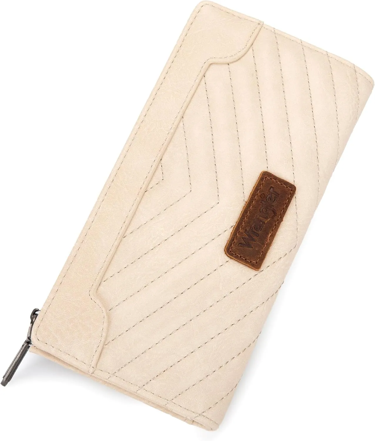 Wrangler Minimalist Wallet for Women Credit Card Wallet Ladies Travel Wallets Monederos de Mujer Card Cases & Money Organizers with Smooth Zippers Tan
