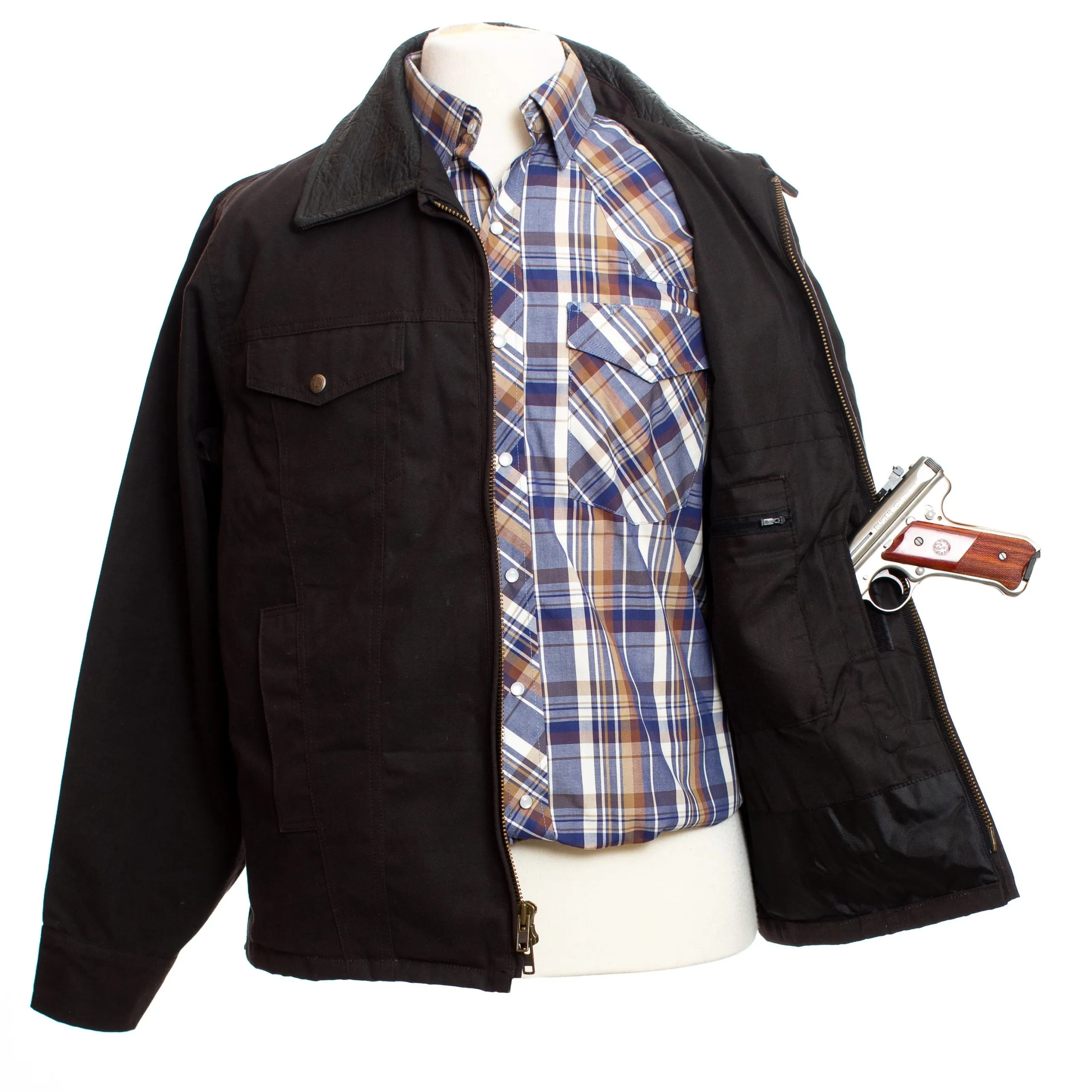 Wyoming Traders Men’s Oilskin Concealed Carry Jacket