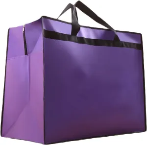 X-Large Breathable Wedding Gown Train Formal Dress Garment Bag Storage Carrying Suitcase Cover Bags FCZ010 Purple