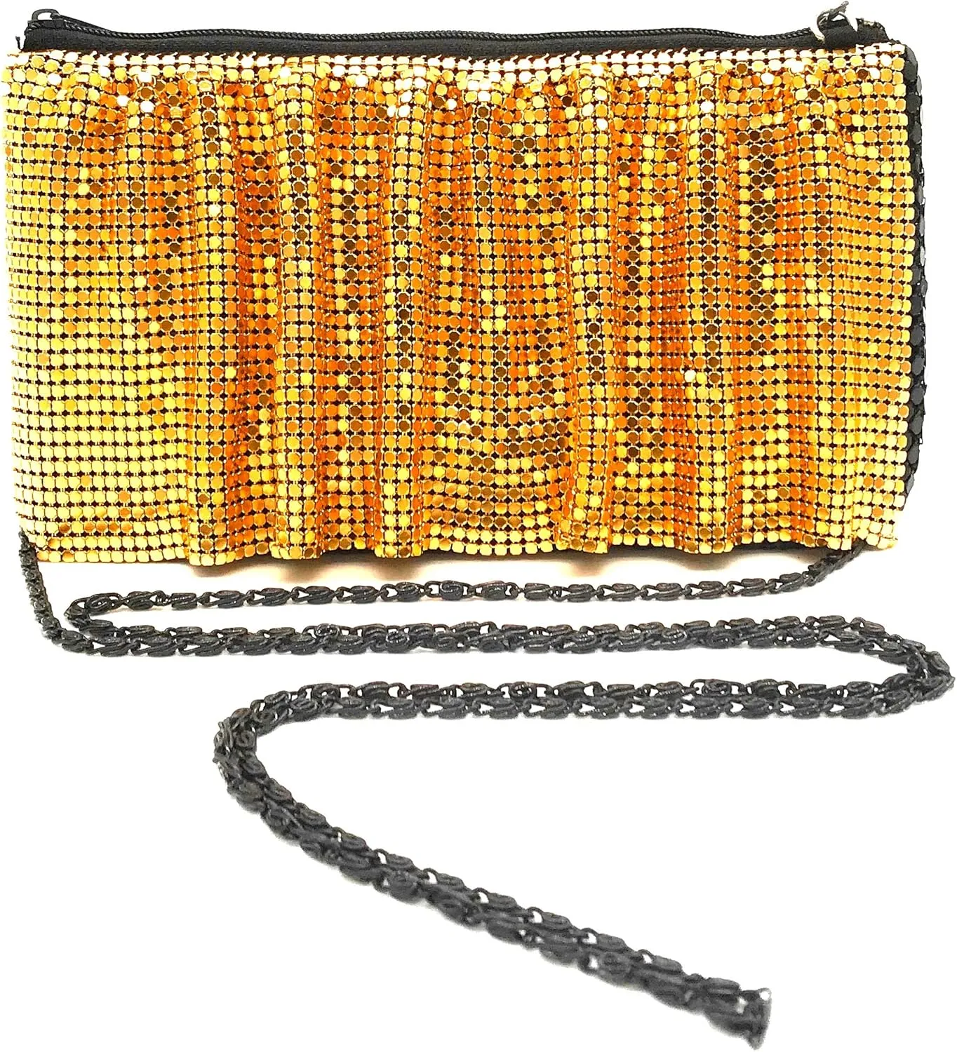X-Small Women Evening Clutch Metal Mesh purse handbag with shoulder chain strap for Cocktail Party Prom Wedding