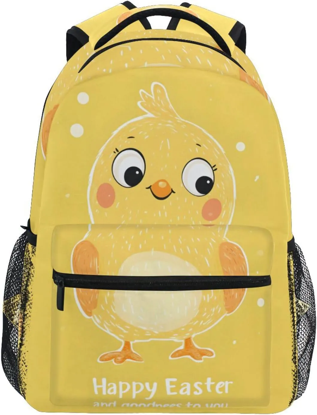 Yellow Chick Backpack 3rd 4th 5th Grade School Bookbag Travel Laptop Daypack Bag Purse for Boys Girls Teens