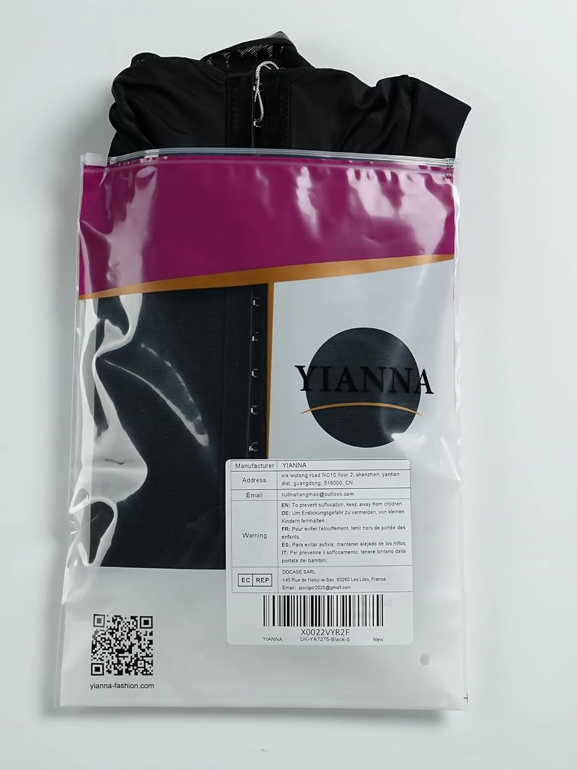 YIANNA Fajas Colombianas Shapewear for Women Tummy Control Post Surgery Full Body Shaper Butt Lifter with Zipper Crotch