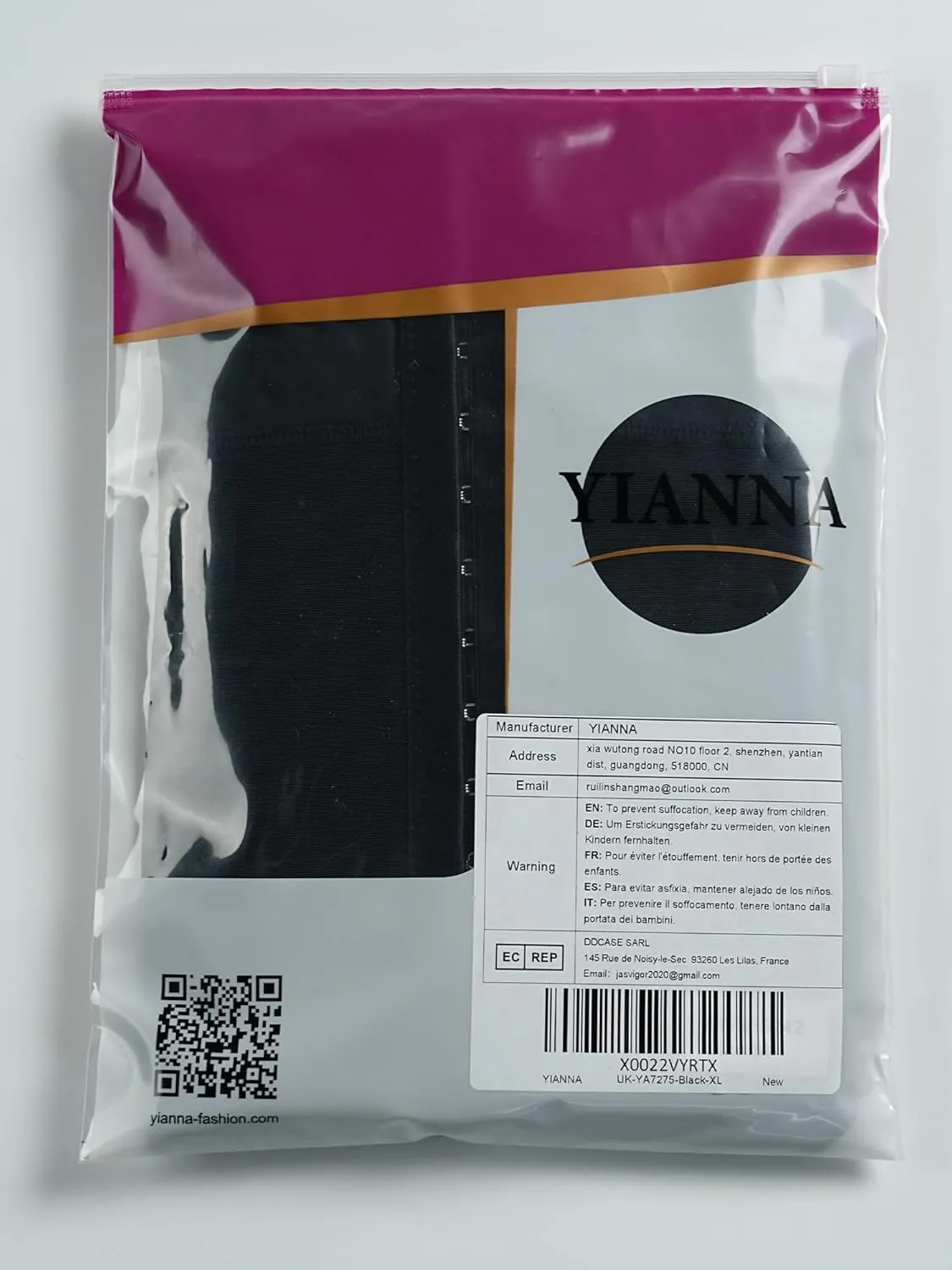 YIANNA Fajas Colombianas Shapewear for Women Tummy Control Post Surgery Full Body Shaper Butt Lifter with Zipper Crotch