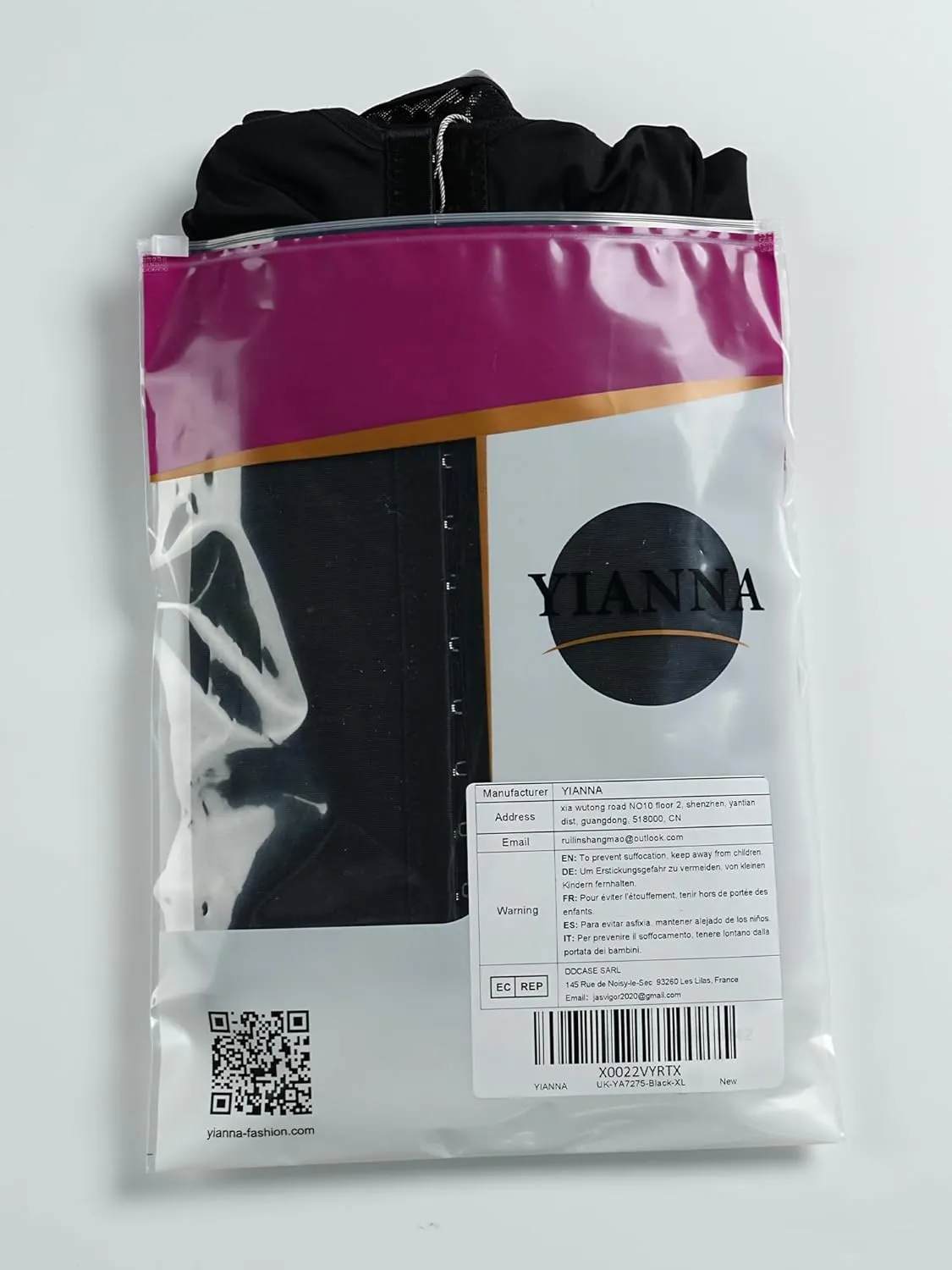 YIANNA Fajas Colombianas Shapewear for Women Tummy Control Post Surgery Full Body Shaper Butt Lifter with Zipper Crotch