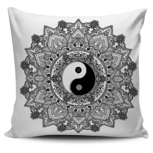YIN YANG MANDALA SPIRITUAL PILLOW COVERS