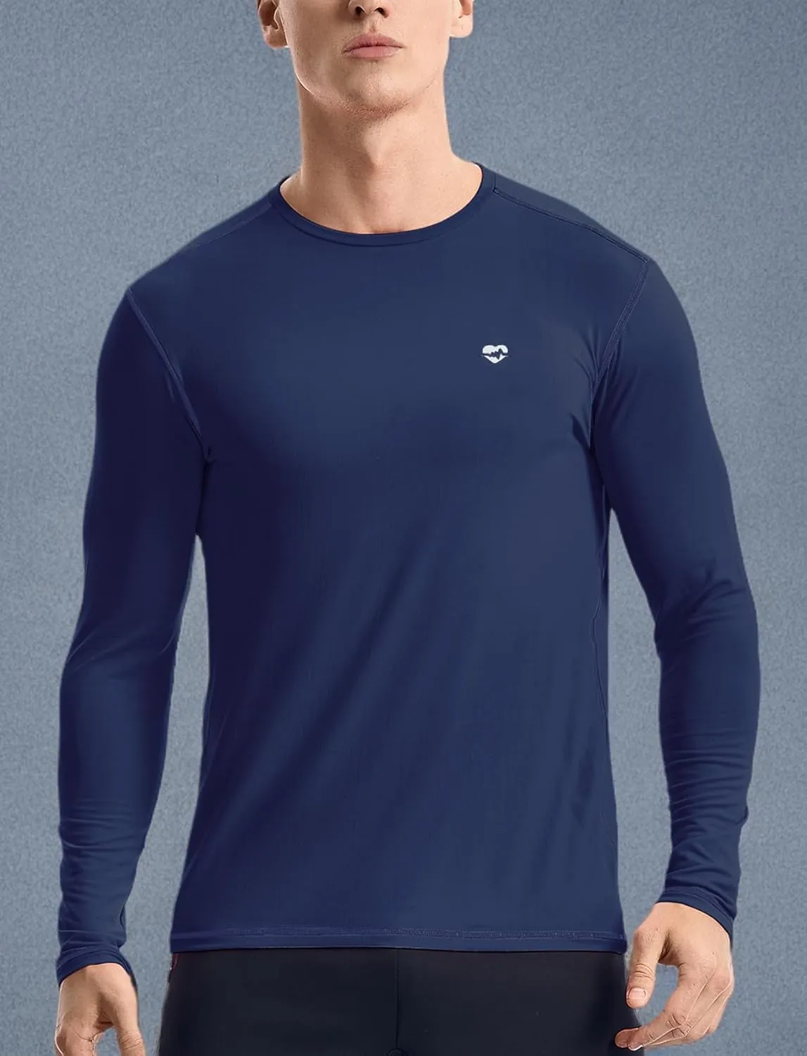 Zengjo Mens Baselayer Shirt Long Sleeve Athletic Running T Shirts Lightweight Undershirt