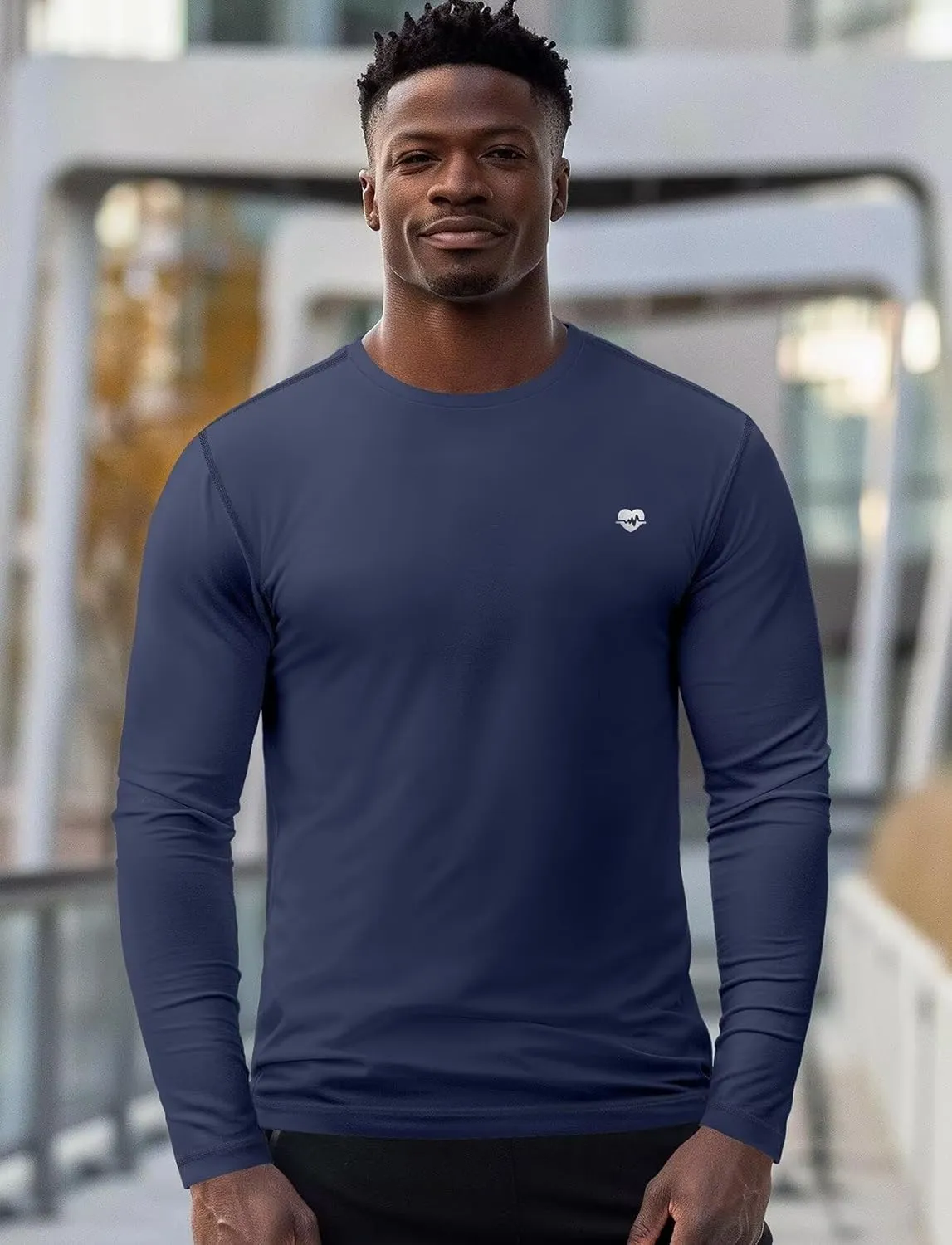 Zengjo Mens Baselayer Shirt Long Sleeve Athletic Running T Shirts Lightweight Undershirt